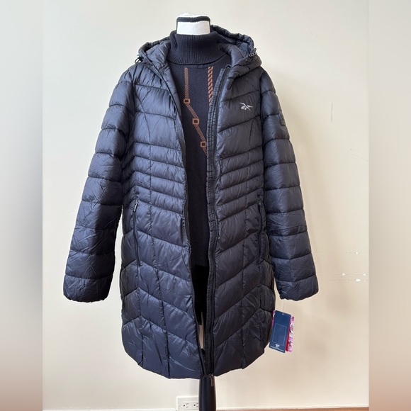 NWT - Reebok Black Quilted Jacket - Size XL - Picture 14 of 14